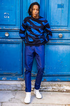 Sweatshirt Macarron Ballena Bleu marine douceur et qualité des sweatshirts homme Misericordia