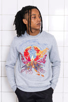 Sweatshirt Macarron Volcano Gris sweatshirts haut de gamme en imprimés