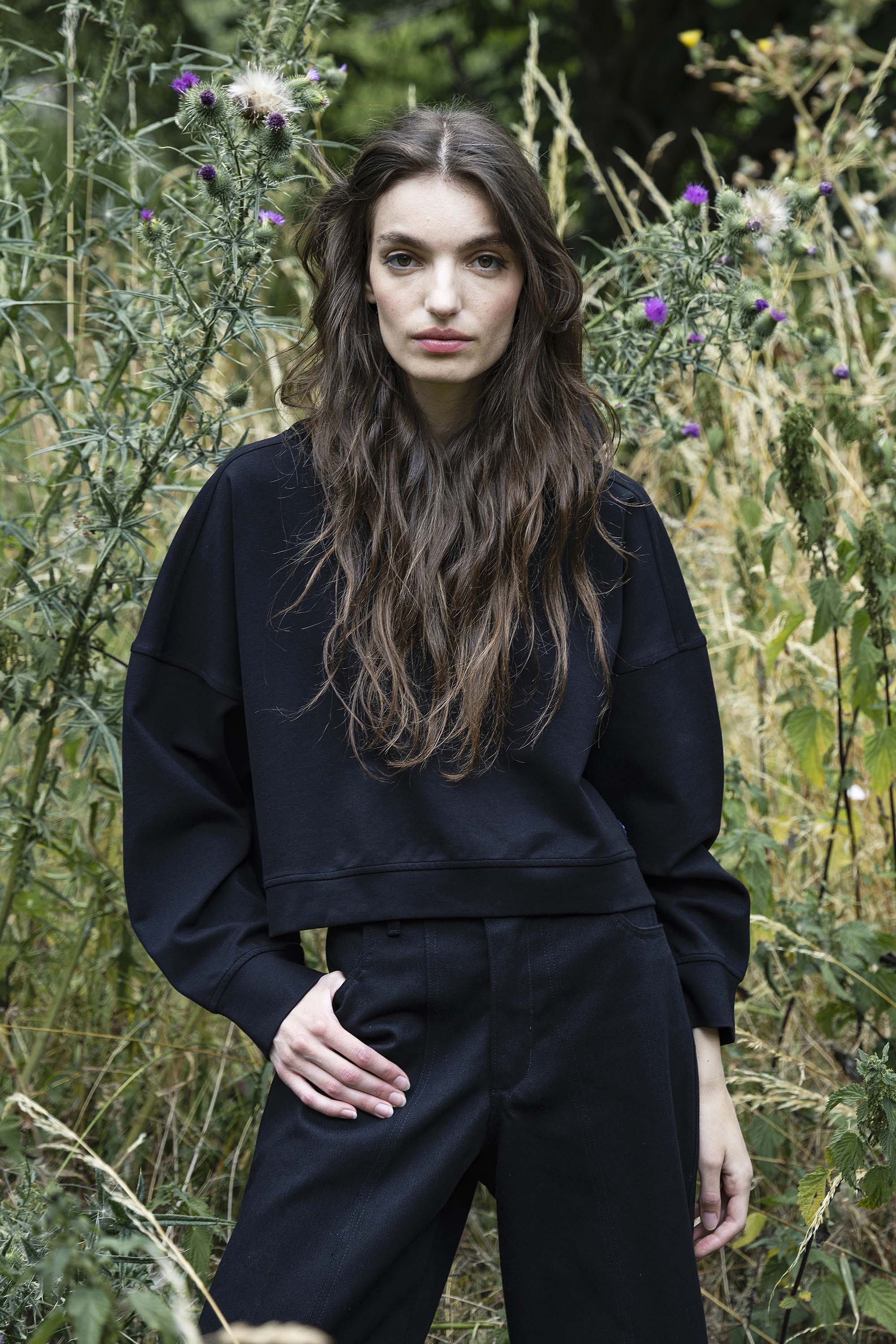 Victoria Hooded Sweatshirt Black