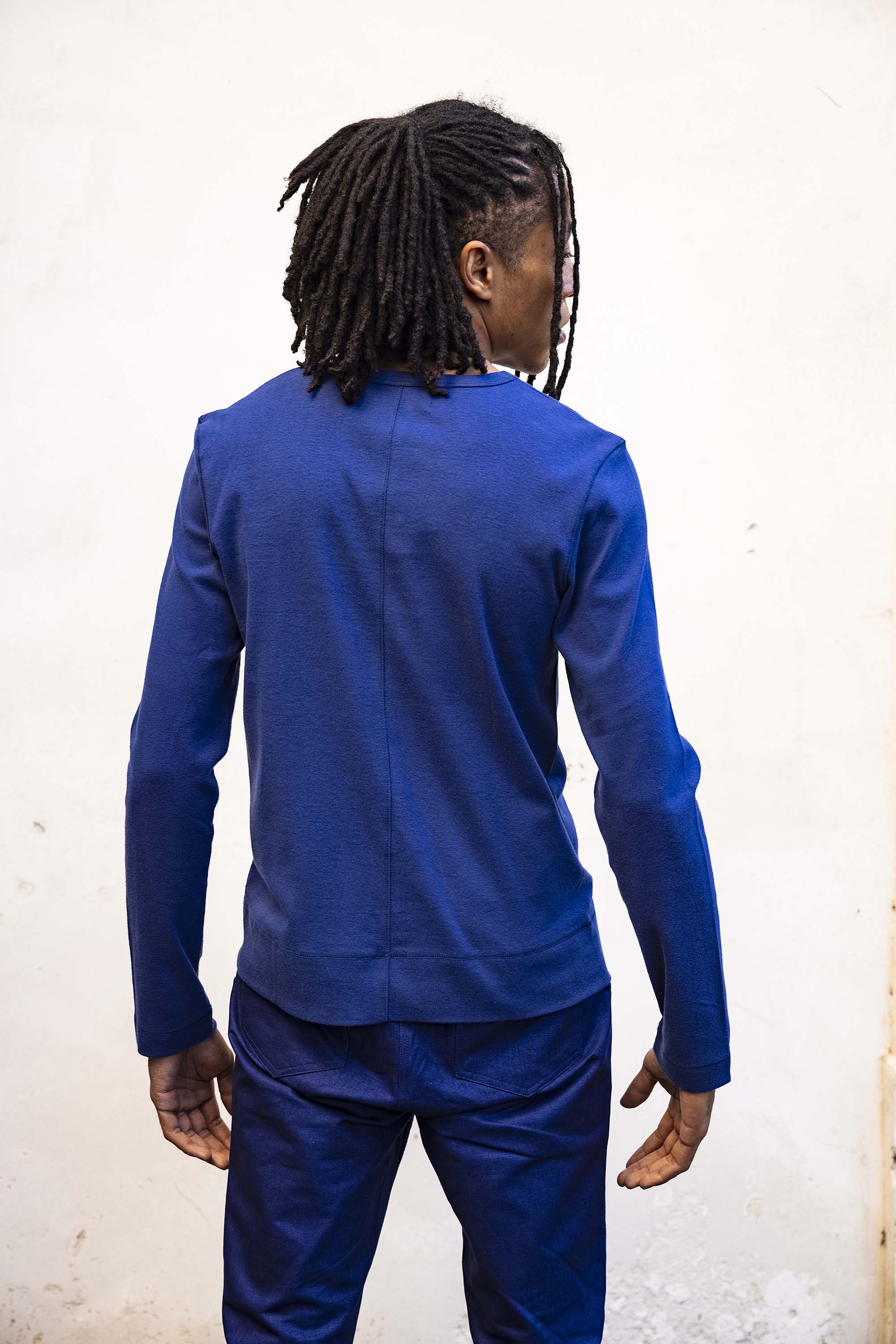 T-Shirt Gerardo Bleu outremer ligne structurée, tendance sporty, miser sur le confort