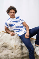 T-Shirt Mario Ballena Blanc t-shirts pour homme simples, polyvalents pour toutes les occasions