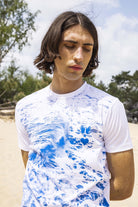 T-Shirt Mario Ultima Ola Blanc ligne structurée, tendance sporty, miser sur le confort