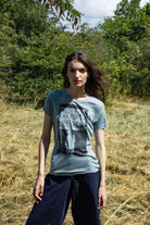 T-Shirt Medallon Mujer Lucha Bleu Fjord t-shirts femme décontractés et sophistiqués