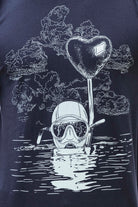 T-Shirt Querido Buceo Bleu Marine t-shirts pour homme simples, polyvalents pour toutes les occasions