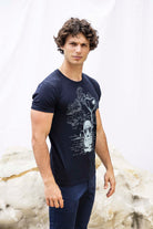 T-Shirt Querido Buceo Bleu Marine ligne structurée, tendance sporty, miser sur le confort