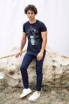 T-Shirt Querido Buceo Bleu Marine t-shirts pour homme simples, polyvalents pour toutes les occasions