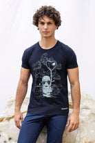 T-Shirt Querido Buceo Bleu Marine t-shirts pour homme unis ou imprimés en coton agréable à porter