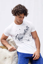 T-Shirt Querido Constelacion Blanc t-shirts pour homme simples, polyvalents pour toutes les occasions