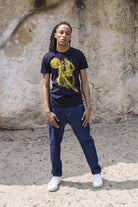 T-Shirt Querido Saturno Bleu marine jouer la carte de l'originalité avec les t-shirts à message Misericordia