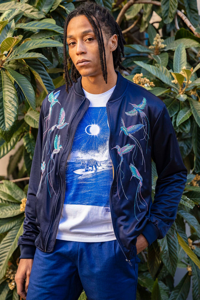 Blouson Paraguas Colibri Bleu Marine veste de sport pour dynamiser une tenue décontractée