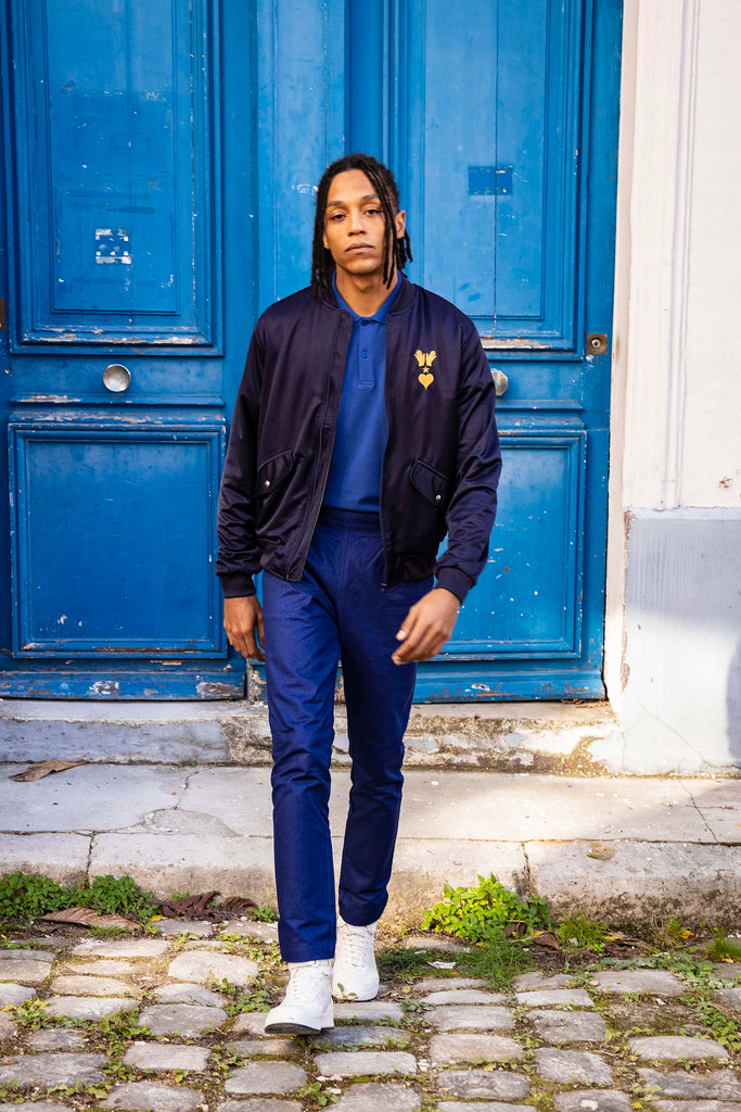 Blouson Paraguas Volcano Bleu Marine veste de sport pour dynamiser une tenue décontractée