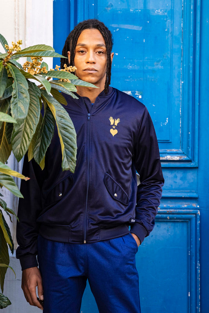 Blouson Paraguas Volcano Bleu Marine veste de sport Misericordia pour apporter autant originalité qu'élégance