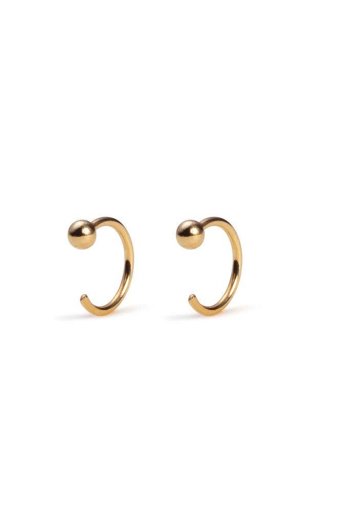 Boucle d'Oreille Petit Anneau Doré Félix - April Please feminité autour du cou ou aux oreilles