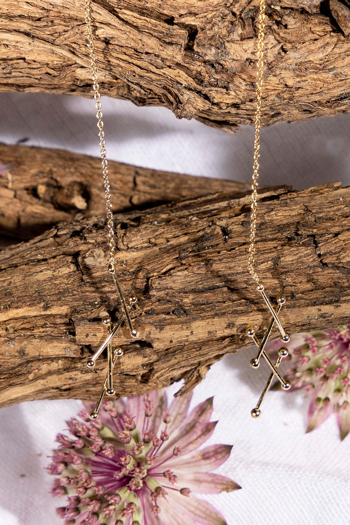 Boucles d'Oreilles Mélia Dorées - Judith Benita Sélection pointue de bijoux soigneusement choisis auprès de créateurs Made in France
