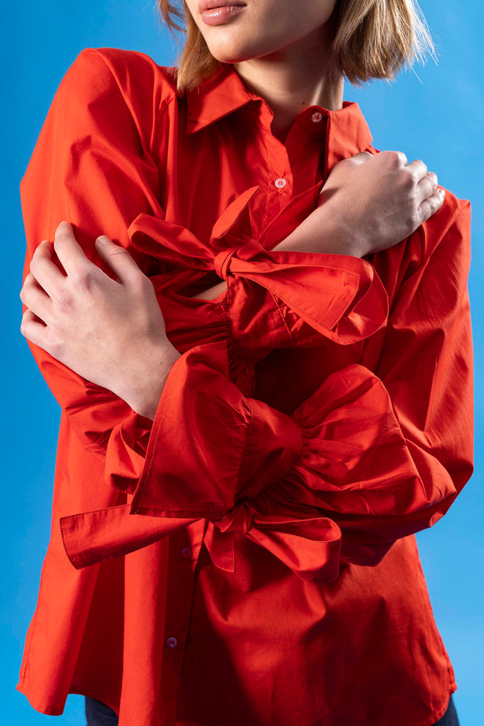 Chemise Cebra Orange classique intemporelle, la chemise dessine la silhouette