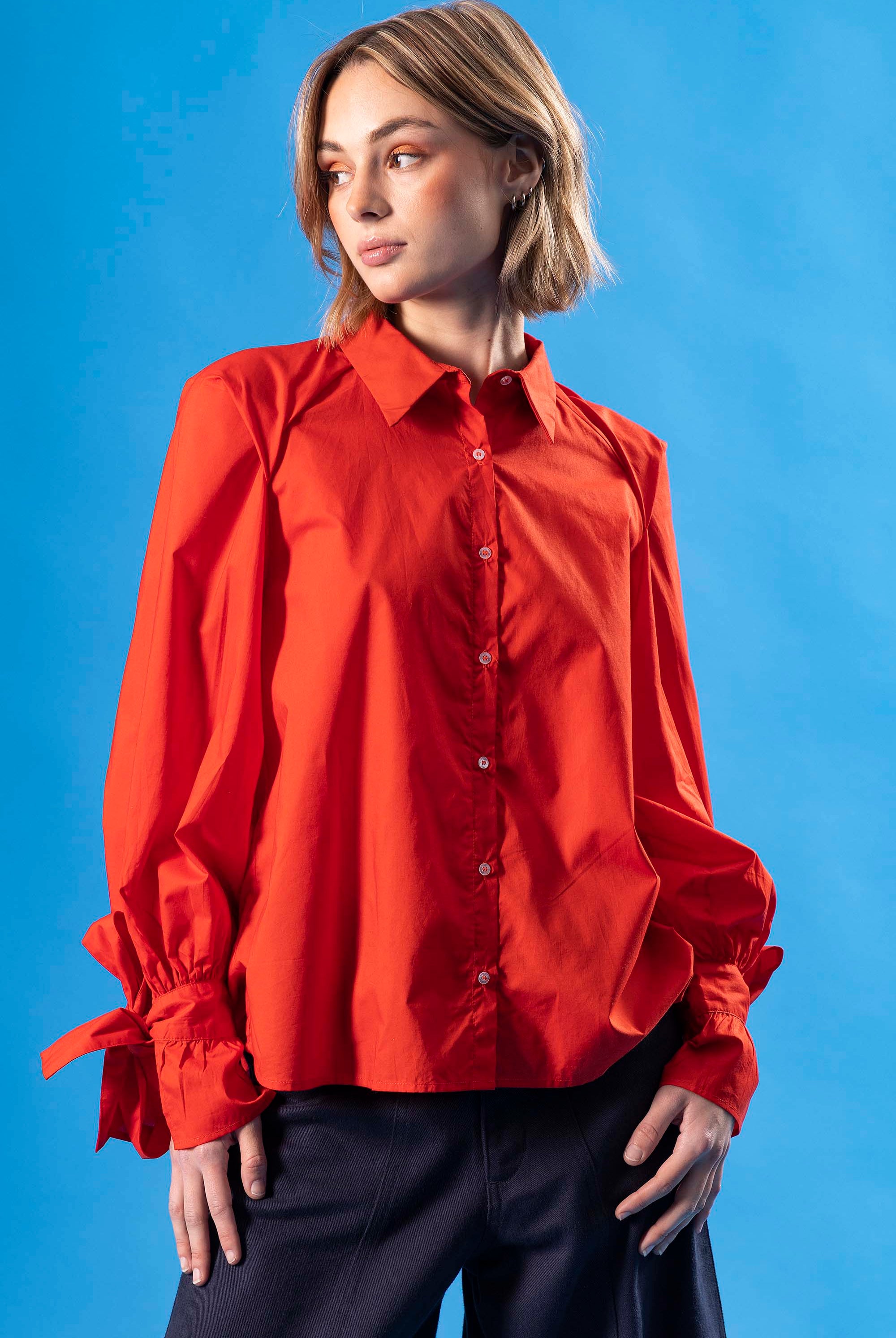 Chemise Cebra Orange à la fois élégante et casual pour un look ultra féminin