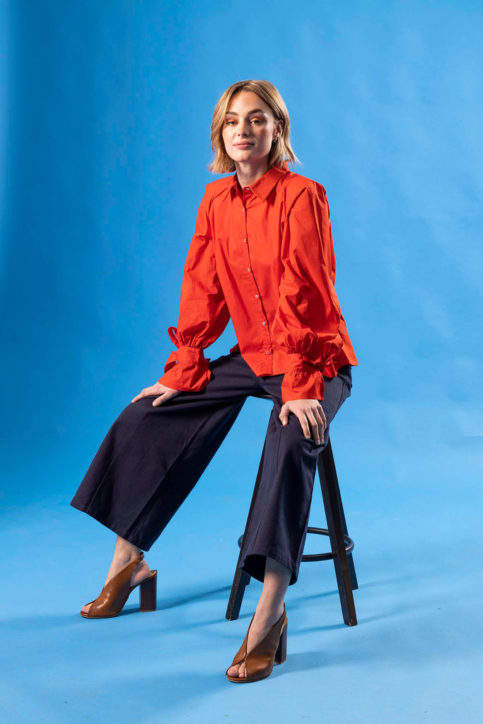 Chemise Cebra Orange chemise femme, grand incontournable du vestiaire féminin