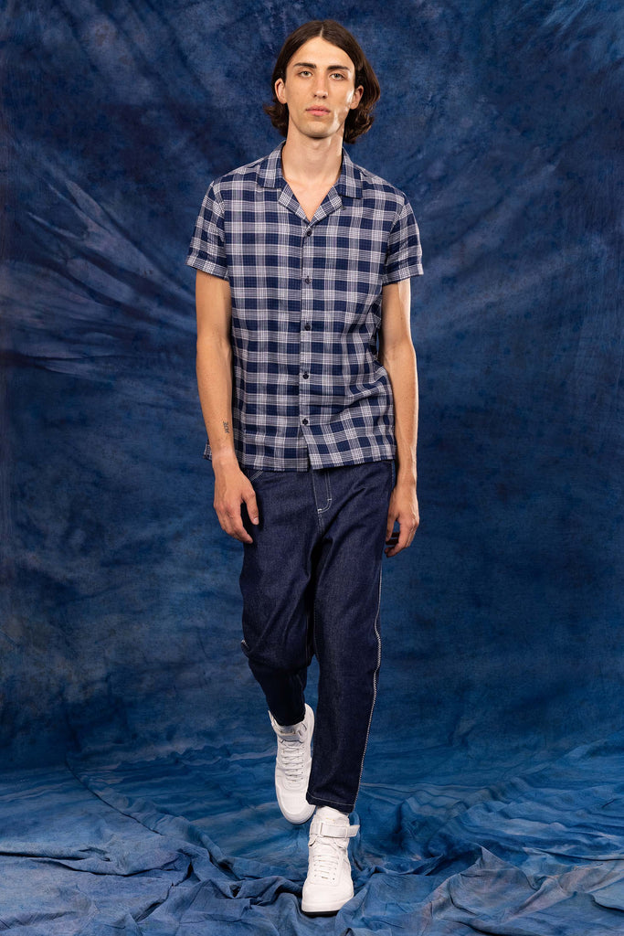 Chemise Fidel Bleu Outremer chemises pour hommes adaptées à la vie de tous les jours