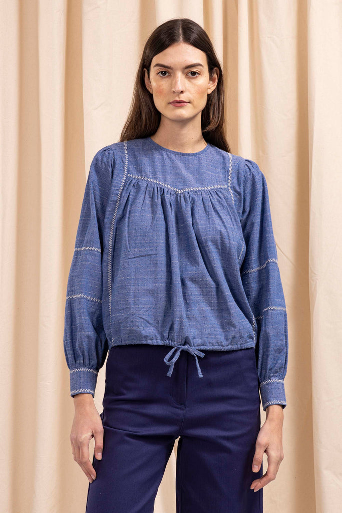 Chemise Florina Bleu classique intemporel, futur partenaire de votre jean