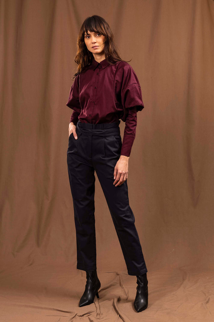 Chemise Laria Prune chemise femme, grand incontournable du vestiaire féminin
