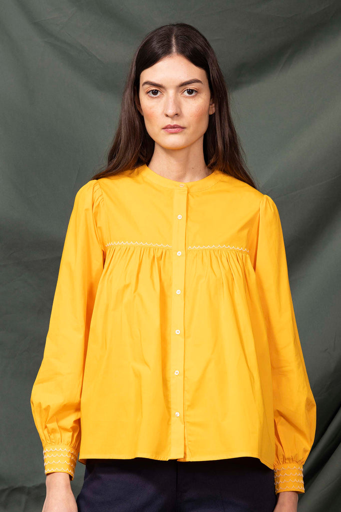Chemise Marena Feuille D'or chemise Misericordia, librement inspirée de différents univers