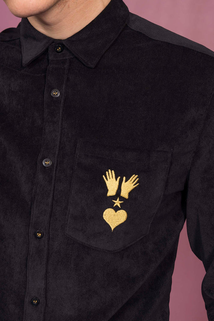 Chemise Observatorio Noir chemises pour hommes adaptées à la vie de tous les jours