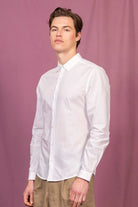 Chemise Observatorio Rayas Blanc chemises pour hommes adaptées à la vie de tous les jours