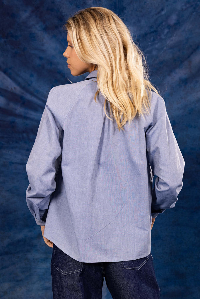 Chemise Omega Bleu Délavé classique intemporel, futur partenaire de votre jean