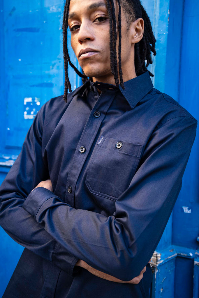Chemise Patricio Bleu Marine chemises pour hommes adaptées à la vie de tous les jours