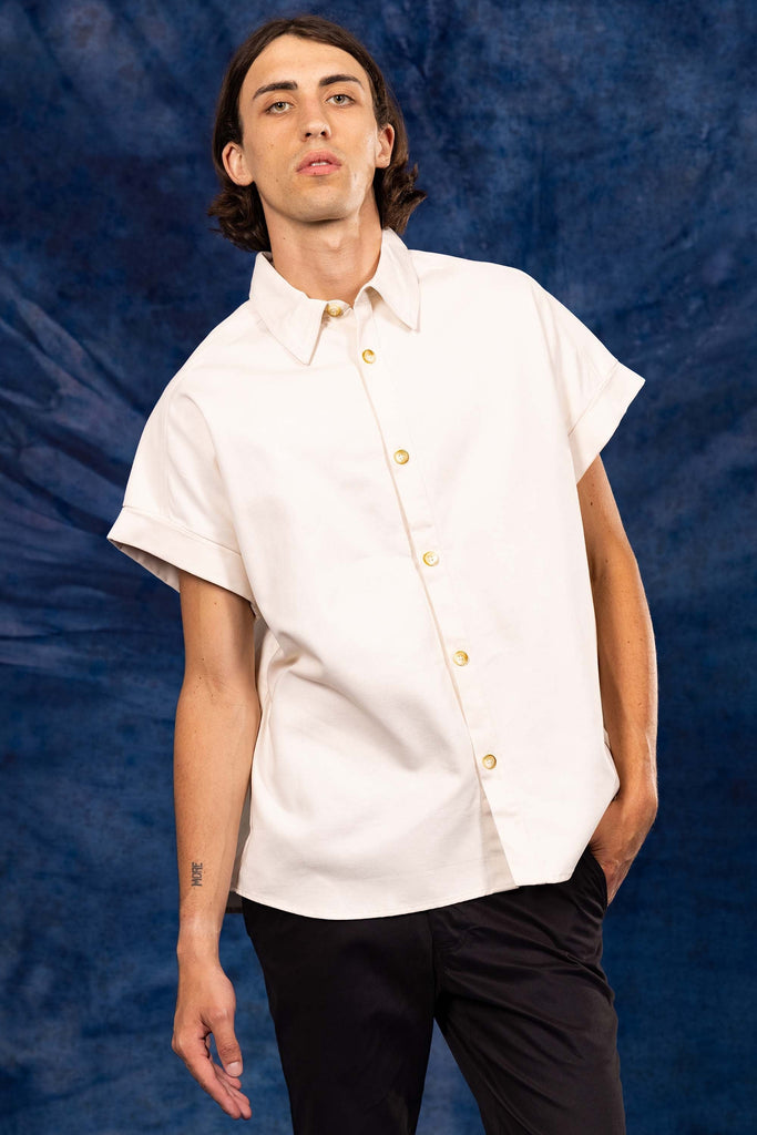 Chemise Vega Écru chemise homme raffinée pour un style charmant