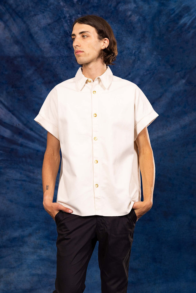 Chemise Vega Écru chemise homme raffinée pour un style charmant