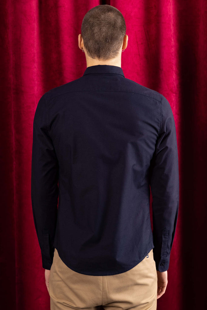 Chemise Formacion Bleu Marine exprimer une personnalité sans concession pour conserver une silhouette décontractée
