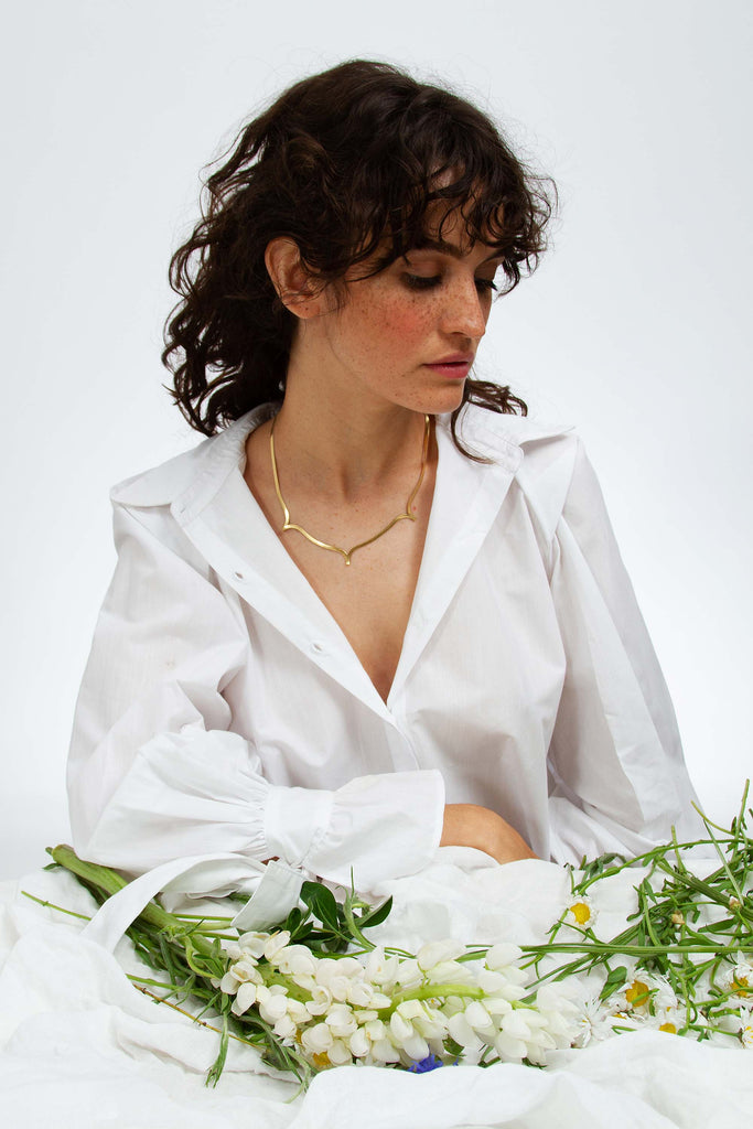 Collier Geste Triple Doré - Judith Benita bijoux dorés ou argentés alliants mode et production locale