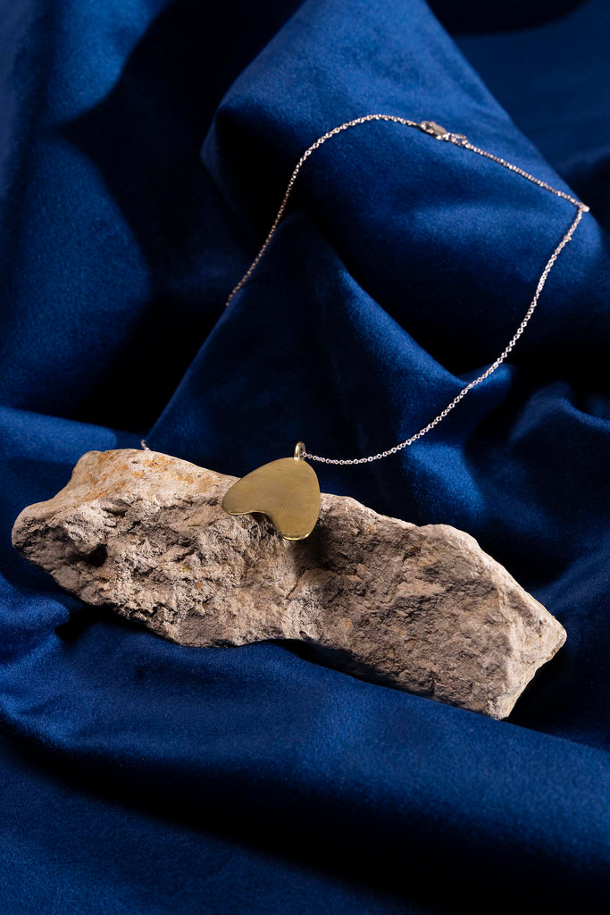 Collier Q Bronze Chaine Argent 45cm - Ombre Claire Des bijoux faits pour elles, imaginés et créés en France