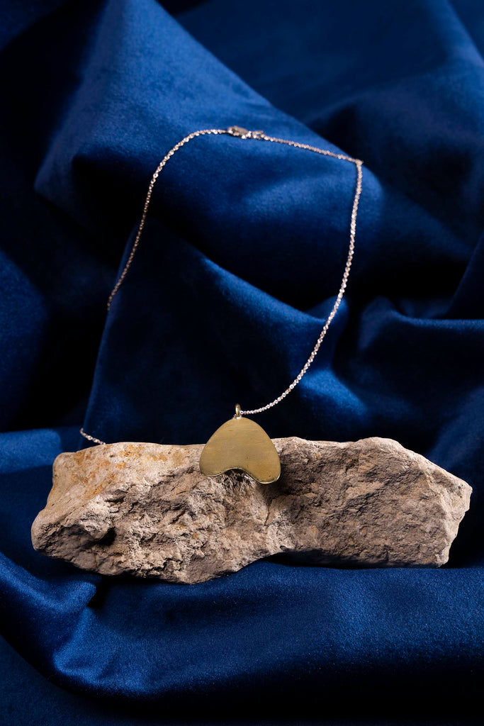 Collier Q Bronze Chaine Argent 45cm - Ombre Claire Des bijoux faits pour elles, imaginés et créés en France