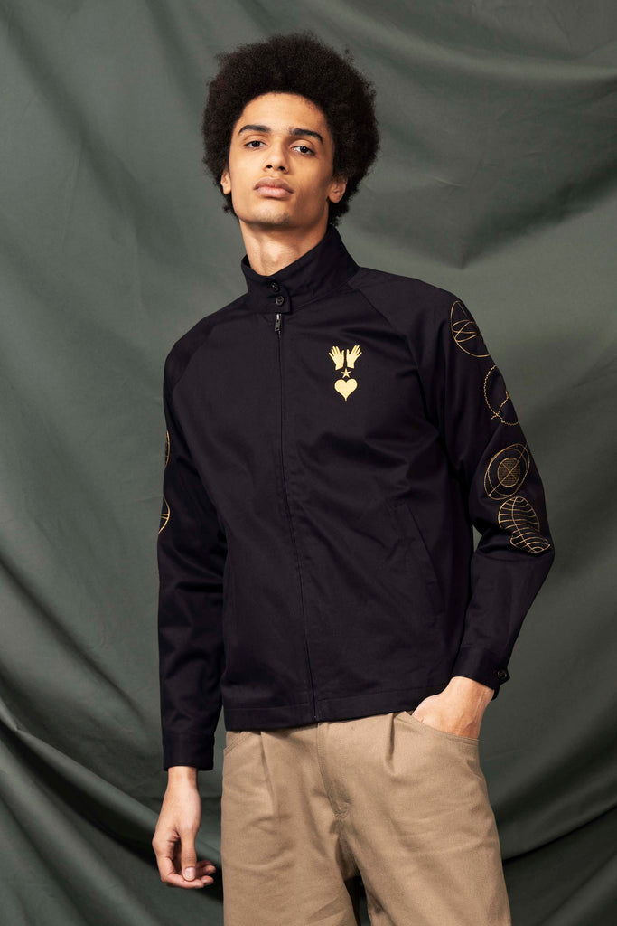 Manteau Hugo Rotacion Noir outerwear résistant et authentique avec une finition impeccable
