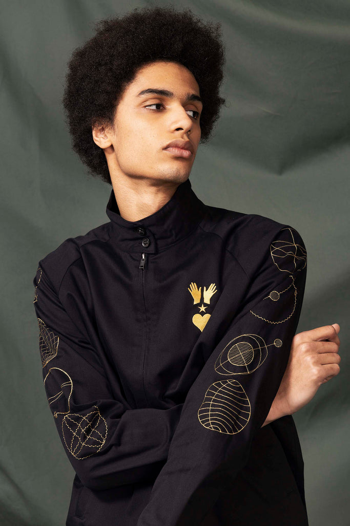 Manteau Hugo Rotacion Noir veste d'hiver alliant confort et coupe moderne et aux détails originaux