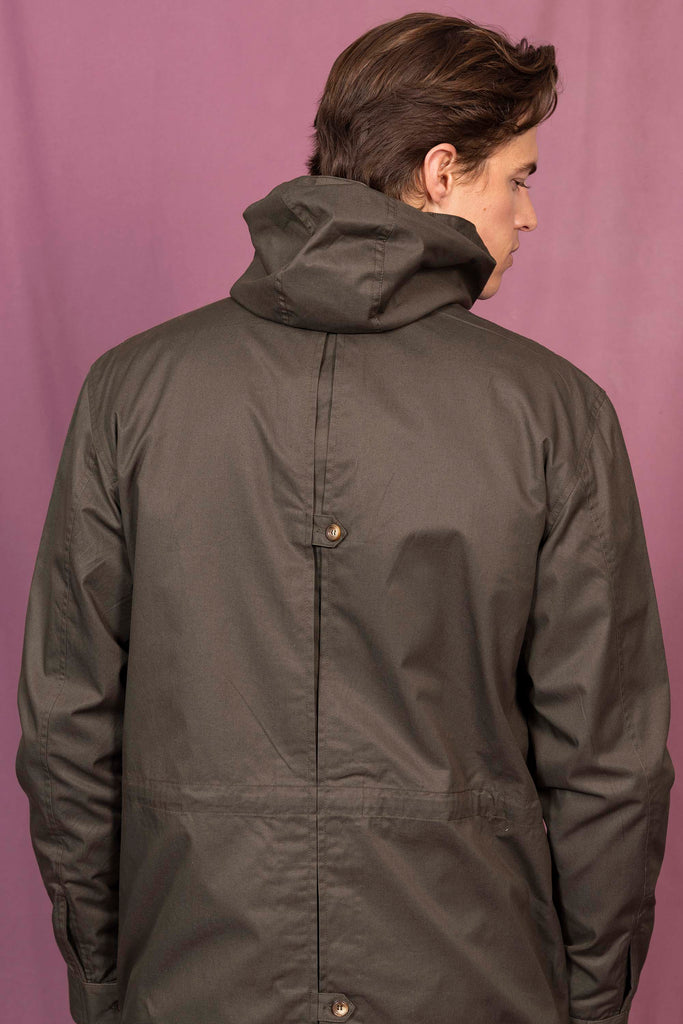 Manteau Ivan Kaki Foncé veste d'hiver alliant confort et coupe moderne et aux détails originaux