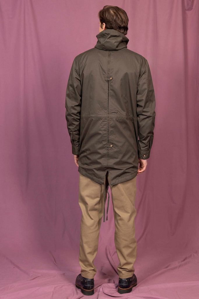 Manteau Ivan Kaki Foncé outerwear résistant et authentique avec une finition impeccable