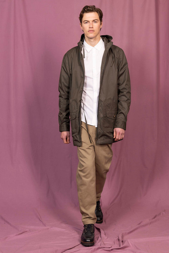 Manteau Ivan Kaki Foncé look moderne et viril avec un vaste panel de coupes et de couleurs