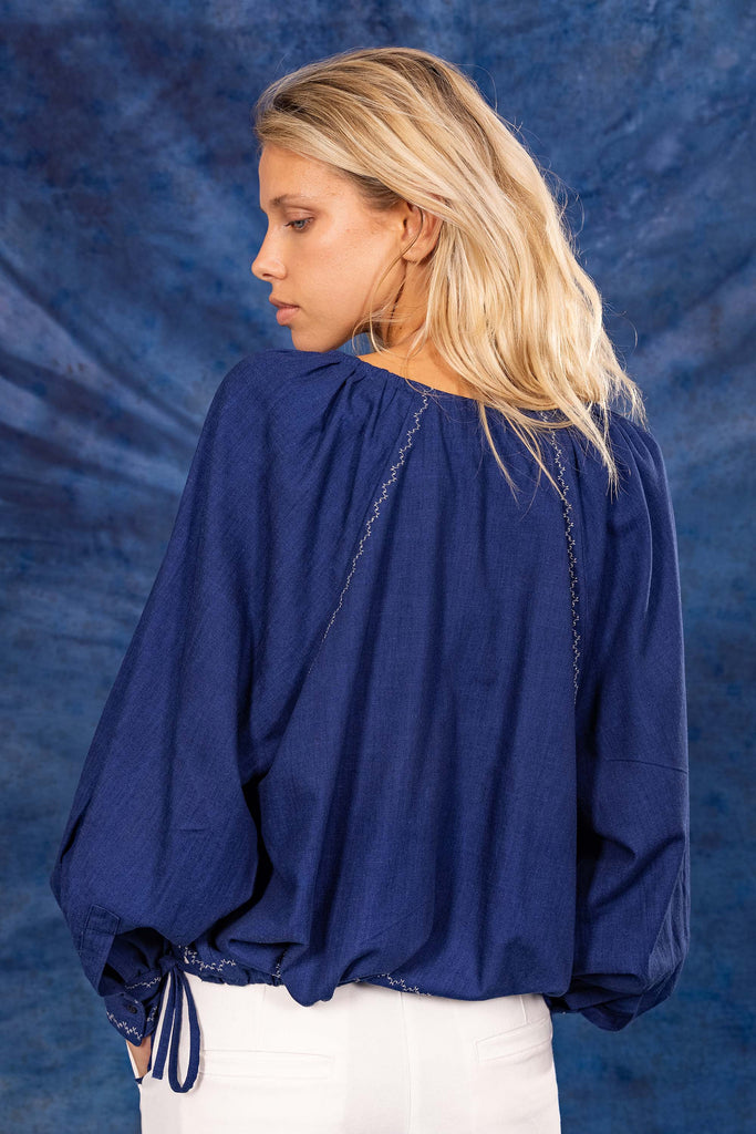 Chemise Alala Bleu Denim classique intemporel, futur partenaire de votre jean
