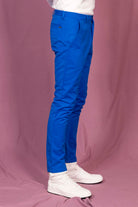 Pantalon General Bleu Saphir le pantalon classique affiche un esprit de distinction