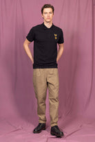 Polo Iker Manos Espiritu y Corazon Noir t-shirts manches courtes, 100% coton naturel, toucher agréable