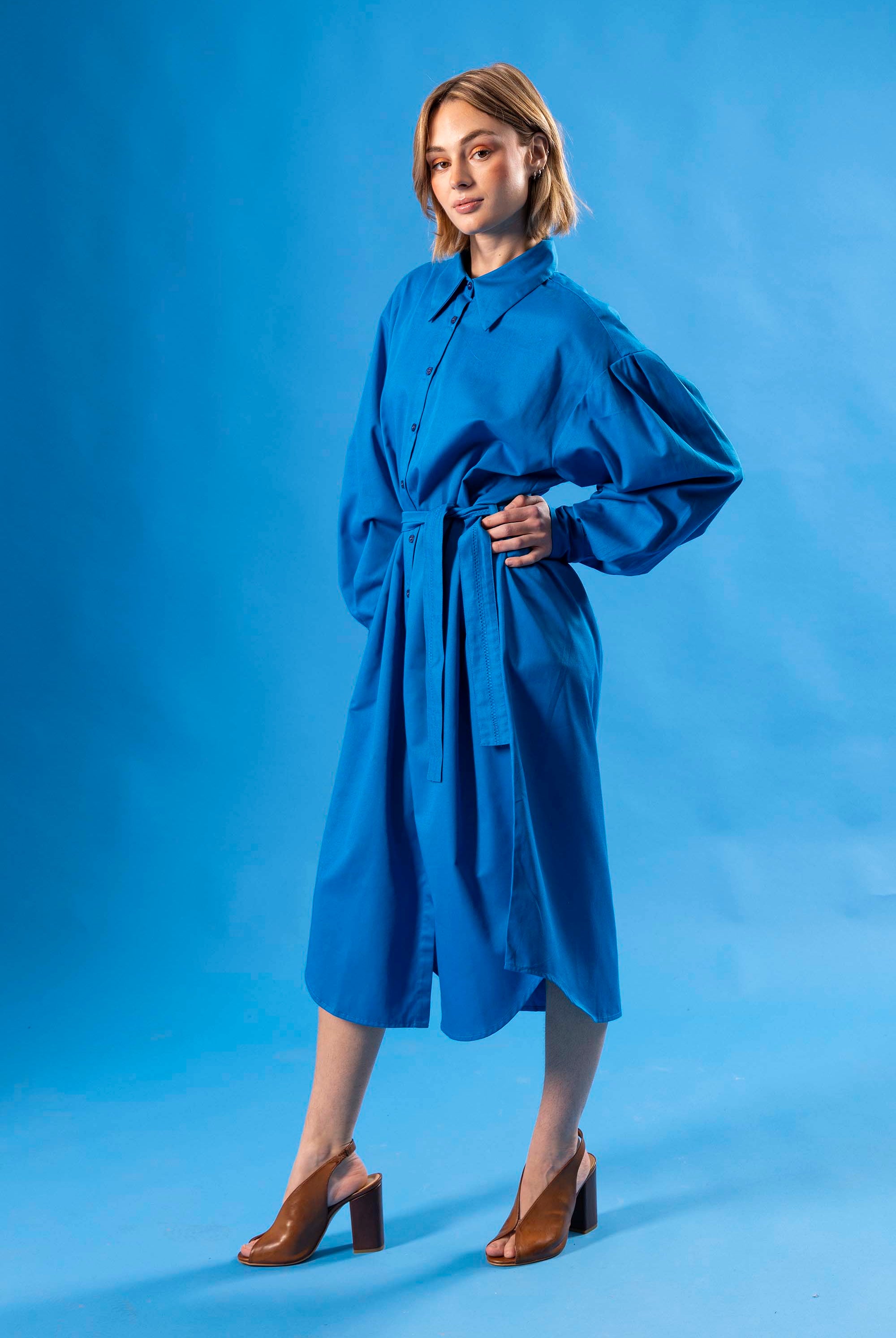 Robe Nela Bleu robes femme faciles à vivre et agréables à porter
