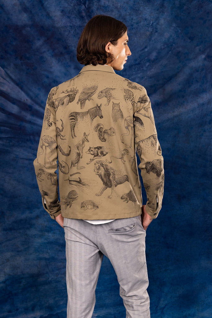 Surchemise Fontanero Desaparicion Beige chemises pour hommes adaptées à la vie de tous les jours