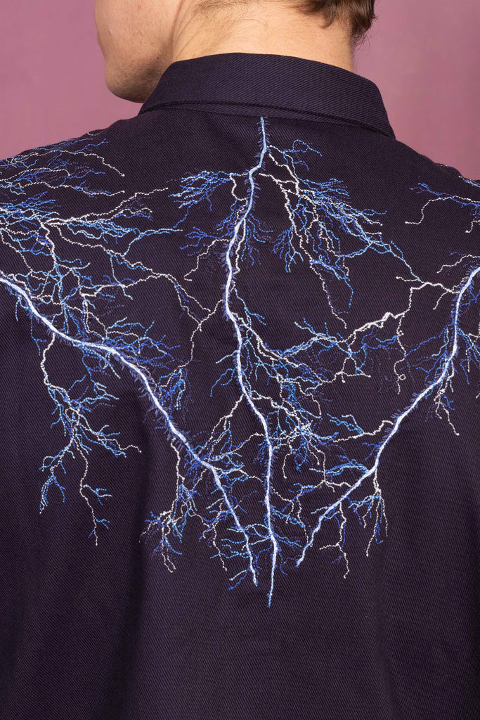 Surchemise Fontanero Rayo Bleu Marine chemises pour hommes adaptées à la vie de tous les jours