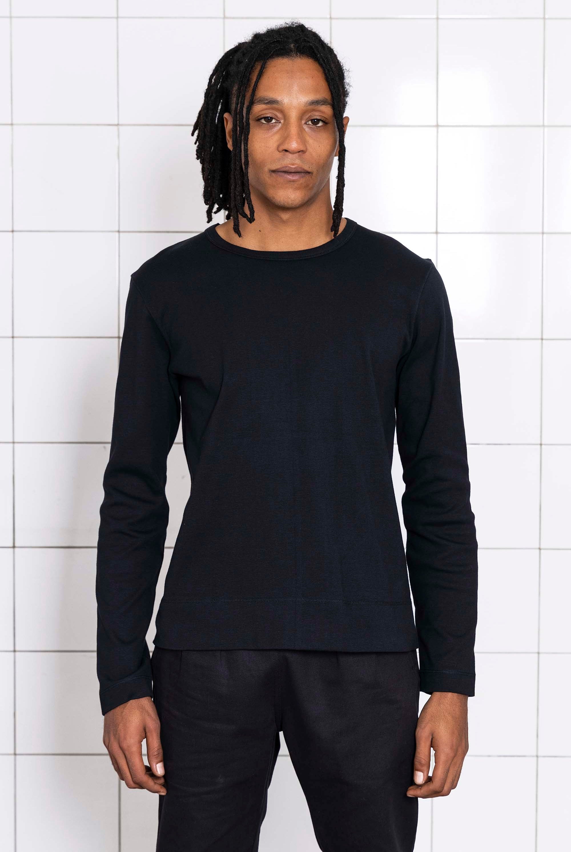 T-Shirt Gerardo Noir t-shirts manches courtes, 100% coton naturel, toucher agréable