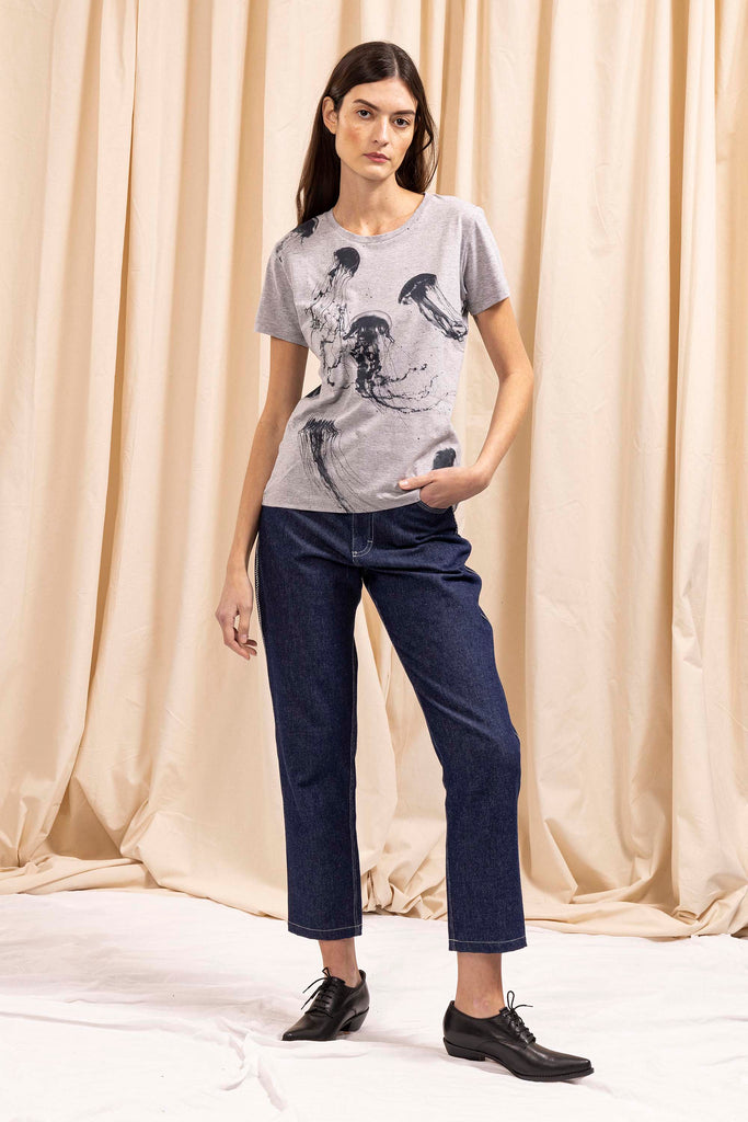 T-Shirt Medallon Medusas Gris sportive, rockeuse ou résolument bohème, les t-shirts Misericordia sont pour tous les goûts