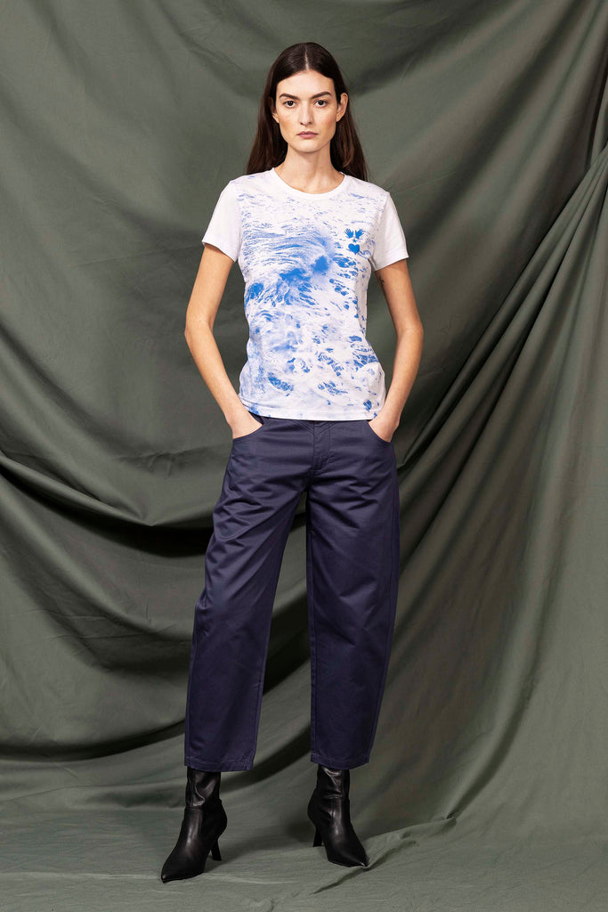 T-Shirt Medallon Ultima Ola Blanc modèles de t-shirts femme pour le quotidien, les vacances ou les week-end