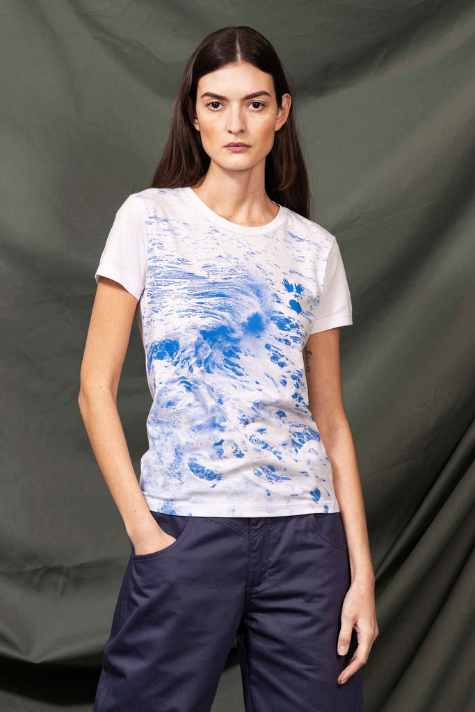 T-Shirt Medallon Ultima Ola Blanc sportive, rockeuse ou résolument bohème, les t-shirts Misericordia sont pour tous les goûts